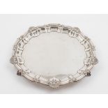 An Elizabeth II silver salver, maker A.