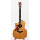 A left handed model 314CE acoustic guitar by Robert Taylor:, serial number 20040301031,