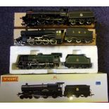 Hornby, a 4-6-0 locomotive No 6862 'Derwent Grange' with six wheel tender in BR black livery,