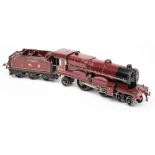 Hornby, a 4-4-2 3RE locomotive No 6100 'Royal Scot' with six wheel tender: in LMS maroon livery.