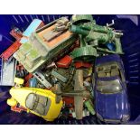 Dinky, Corgi and others, a collection of assorted diecast vehicles: mostly playworn.