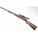 A Webley MK 3 .22 calibre air rifle with Nikko Sterling 4x15 Cadet telescopic sight:.