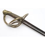 A 19th century German cavalry officer's sword:,