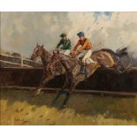 * Pieter Biegel [1913-1987]- The Tally-Ho Hunter's Chase, Lingfield, 20th February,