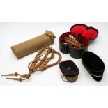 A collection of Devonshire Regiment belts, aiguillettes and uniform:.