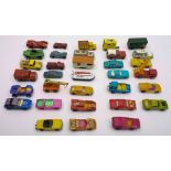 A collection of various Matchbox vehicles, mainly from the 1970s:, unboxed and playworn.