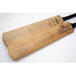 A Gradidge 'Cyril Washbrook' autograph cricket bat with England 1962 signatures and a Kent