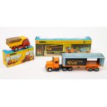 A Corgi 449 Bedford Tipper Truck and a 1100 Mack Truck with Trans-Continental Trailer:,