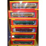 Hornby eighteen assorted passenger coaches: various liveries, all boxed.