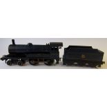 Bassett-Lowke, O gauge, clockwork, 4-4-0, locomotive,