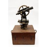 A lacquered brass theodolite by Stanley, London .