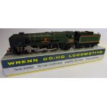 Wrenn, a 4-6-2 locomotive No 34005 'Barnstaple' with six wheel tender: in BR green livery, boxed.