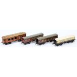 Hornby, a 3rd/Brake bogie passenger coach: in LMS maroon livery,