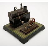 An early 20th century tinplate steam engine by Bing, Germany,