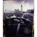 TAG Heuer a large perspex advertising panel: for a TAG Heuer Formula 1 Calibre 16 watch,