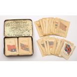 A collection of Kensitas Silk Flags in an associated Rizla tobacco tin:.