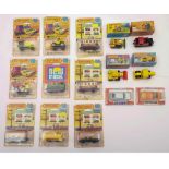 Matchbox 75 series, two steam locomotives and six pieces of rolling stock,