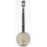 A 'New Grade' five string banjo by F C Wilkes:,