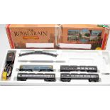 A Hornby 'The Royal Train' set:, with diesel locomotive, carriages and track, boxed.