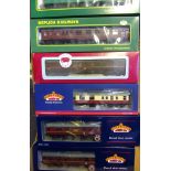 Bachmann, Replica Railways, Dapol eighteen assorted passenger coaches: various liveries, all boxed.