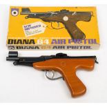 A .177 calibre Diana G4 air pistol in original box:.