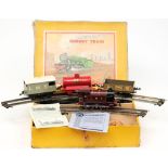 A Hornby No 1 tank goods set: with an 0-4-0 tank locomotive No 2115 in LMS maroon livery,