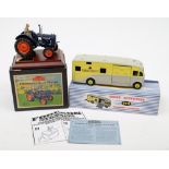 A restored/repainted Dinky 979 Racehorse Transport in reprint box and a Britains Vintage Series