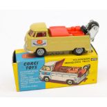 A Corgi 490 Volkswagen Breakdown Truck: in beige with red interior and tool box,