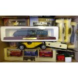 A collection of assorted diecast vehicles: , mostly boxed.