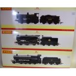 Hornby, a 2-8-0 locomotive No 2810 with six wheel tender: in BR black livery,