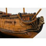 A fine Admiralty dockyard style model of a Queen Anne period ninety gun second-rate ship of the