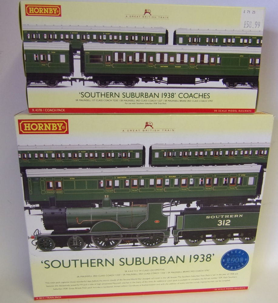 Hornby, a limited edition 'Southern Suburban 1938 train set: with 4-4-0 locomotive,