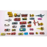 A collection of various Dinky, Corgi and other vehicles:, including a Porsche 911,