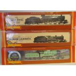 Hornby, a 4-4-0 locomotive No 2753 'Cheshire' with six wheel tender: in LNER green livery,