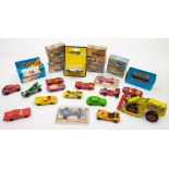 Eight Matchbox 75 series cars in original boxes, together with a collection of other Matchbox,