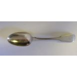 A William IV silver fiddle pattern tablespoon, maker Joseph Hicks, Exeter, 1832: monogrammed, 23.