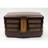 A brown bakelite Type BC 4040 five value receiver radio by GEC:,