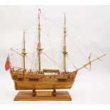 A 1/60th scale model of HMS Endeavour:,