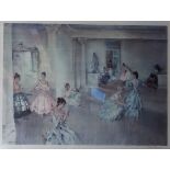 * William Russell Flint [1880-1969]- Casual Assembly:- coloured print signed in pencil in the