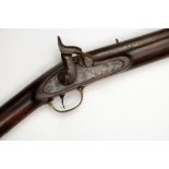 A 19th century percussion cap rifle by Tower, London:,