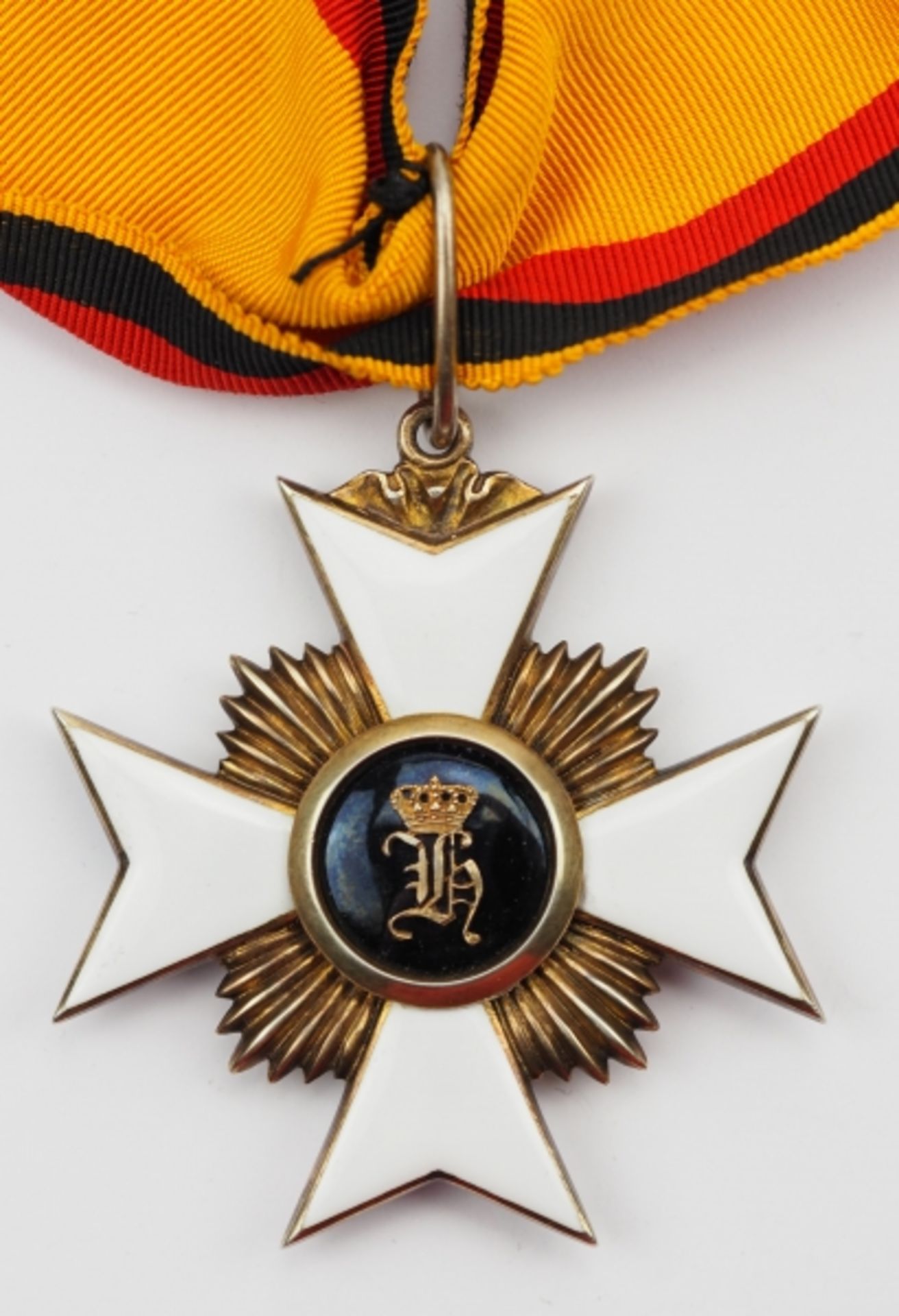 1.1.) Kaiserreich (bis 1933) Reuss: Fürstlich Reussisches Ehrenkreuz, 1. Klasse.Silber vergoldet, - Image 3 of 5