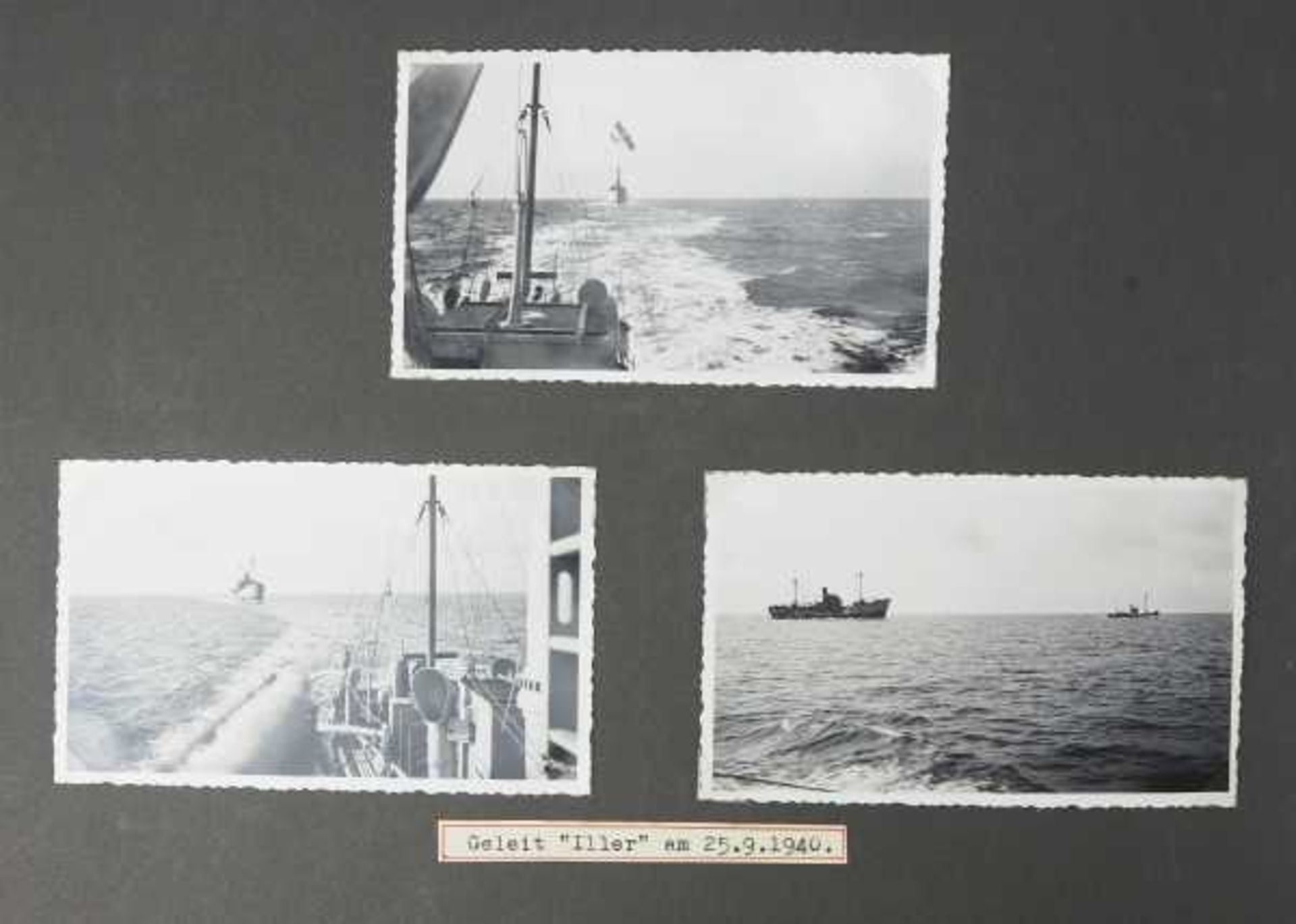 3.2.) Fotos / Postkarten Kriegsmarine Fotoalbum des Oblt. z.S. Schubert.102 Fotos, diverse - Bild 3 aus 7