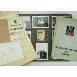 3.2.) Fotos / Postkarten Nachlass einer Rot-Kreuz Schwester.Umfangreiches Fotoalbum, Ausweis,