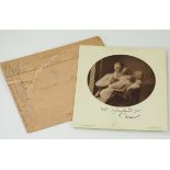 3.2.) Fotos / Postkarten Preussen: Geschenkfoto des Kronprinzen, mit Umschlag.Geschenkfoto, für