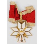 2.1.) Europa Kroatien: Orden der Krone König Zvonimirs, 2. Klasse mit Schwertern.Bronze vergoldet,