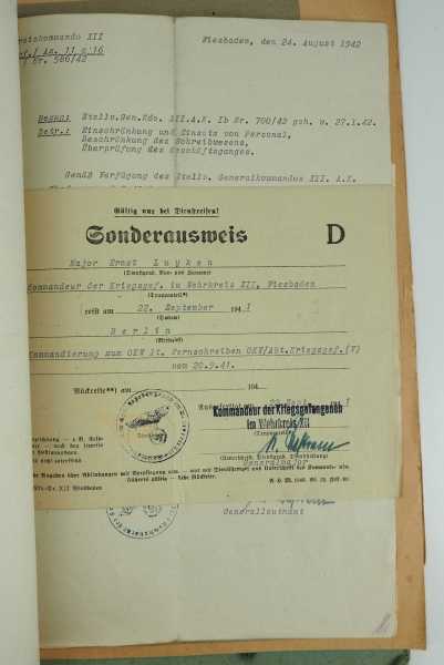 3.1.) Urkunden / Dokumente Urkundennachlass eines Amtsgerichtsdirektors und Major - Kdo. - Image 4 of 4