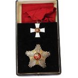 2.1.) Europa Finnland: Orden des Finnischen Löwen, Großkreuz Satz, im Etui.1.) Kreuz: Silber
