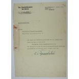 3.3.) Autographen Brauchitsch, Walter von.(1881-1948). Generalfeldmarschall. Eigenh. Autograph auf