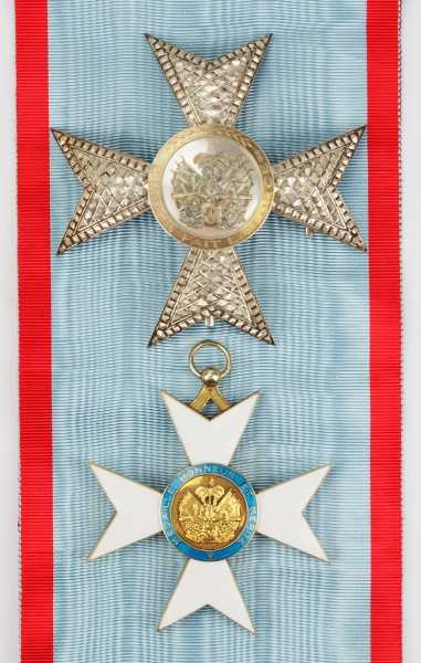 2.2.) Welt Haiti: Nationaler Orden für Ehre und Verdienst, Großkreuz Satz.1.) Kleinod: Silber