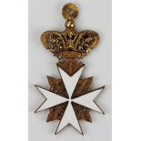 2.1.) Europa Vatikan: Malteser-Ritterorden, International, Goldenes Kreuz.Vergoldet, teilweise